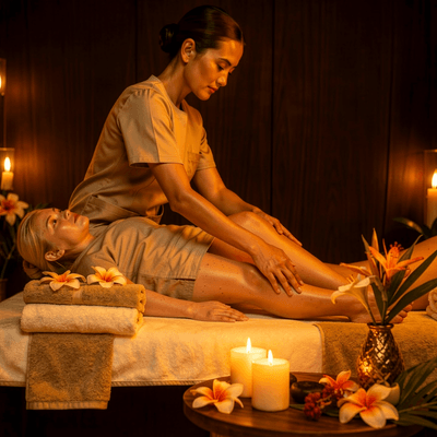 Fuß- und Beinmassage